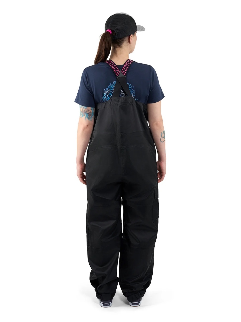 Grundéns High-Visibility Yellow Rain Bib Overalls - Picture 7 of 7